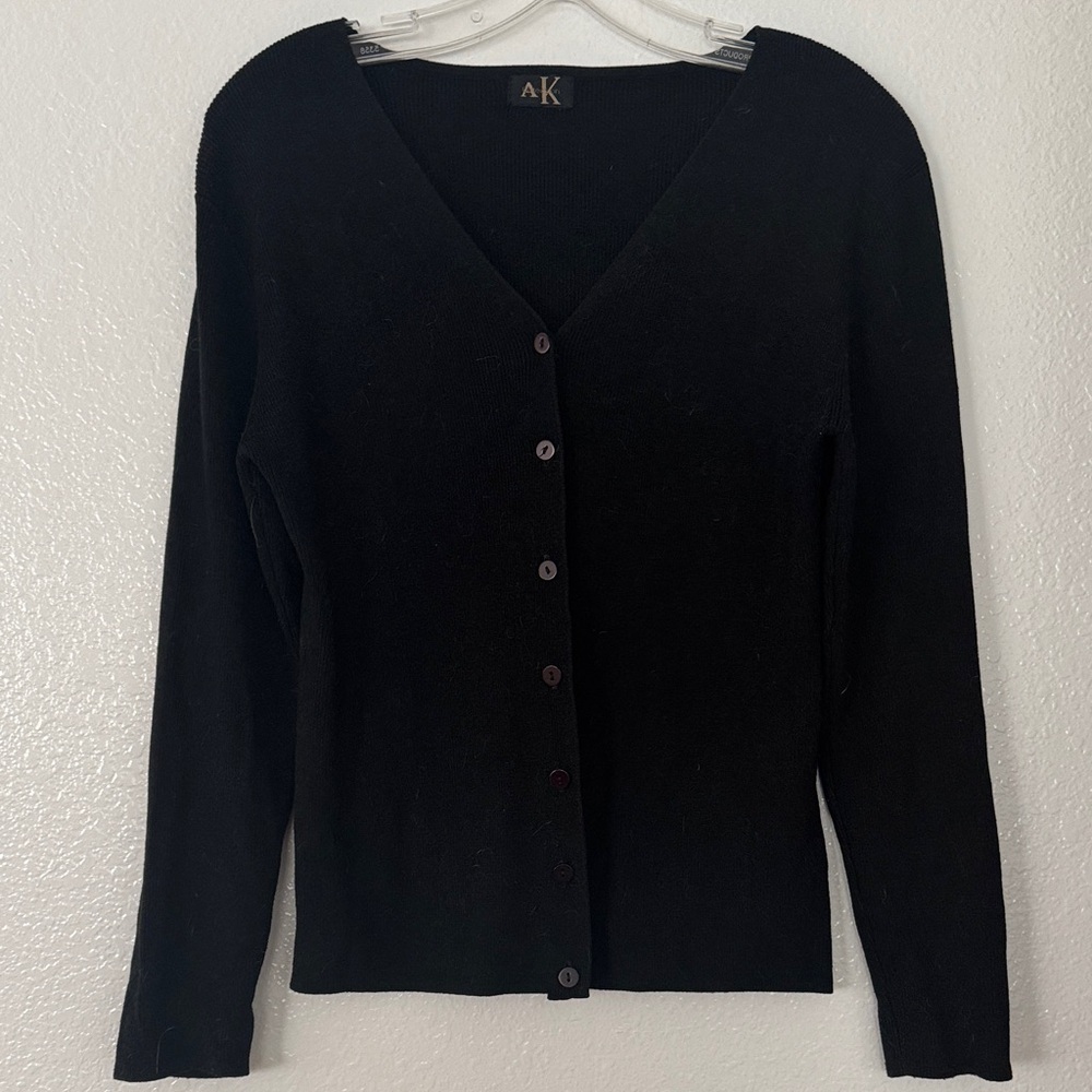 3/$10 Anne Klein Classic Black Cardigan